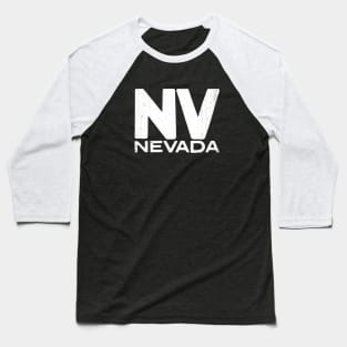 NV Nevada State Vintage Typography Baseball T-Shirt